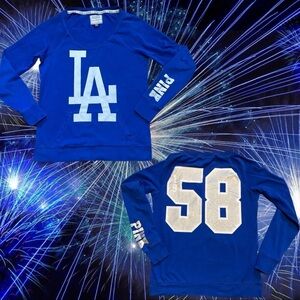 VS PINK MLB LOS ANGELES DODGERS SWEATSHIRT